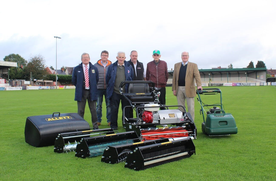 Bromsgrove Sporting FC unveils new ground maintenance equipment