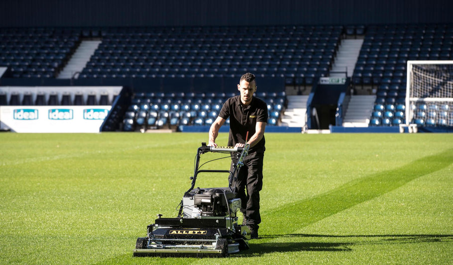 Allett Launch The Uplift 86 Stadium Vacuum Rotary Mower